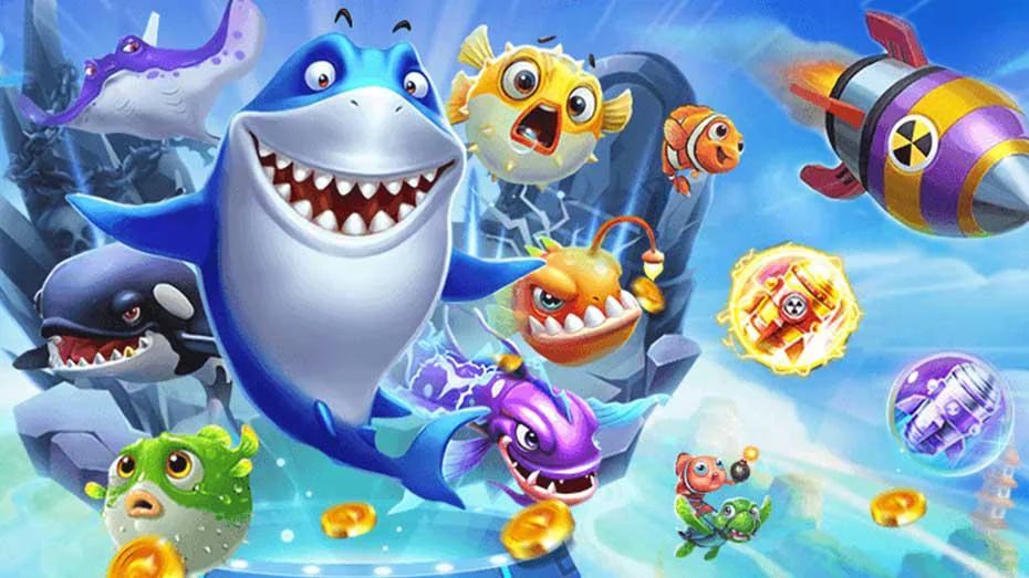 หน้าจอเกมยิงปลาบรรยากาศใต้ทะเลของ fox888