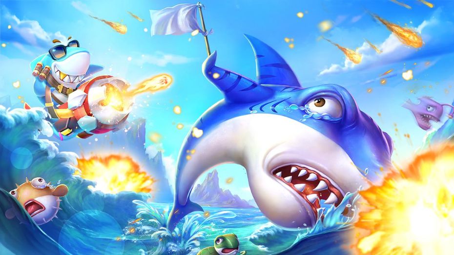 ฉากเกมยิงปลาสำหรับเลือกผ่านหมวดเกม fox888